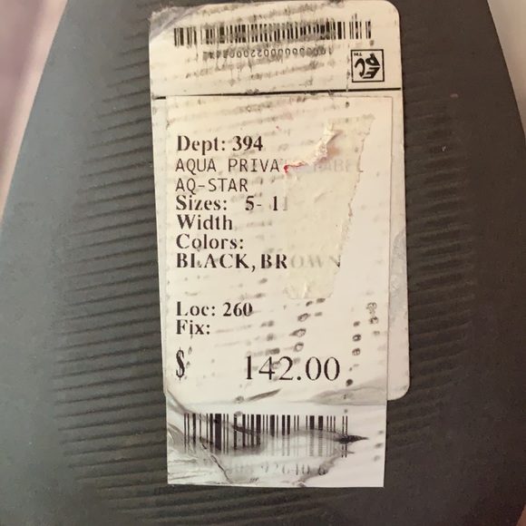 AQUA Star Croc-Embossed Western Booties - Picture 6 of 8